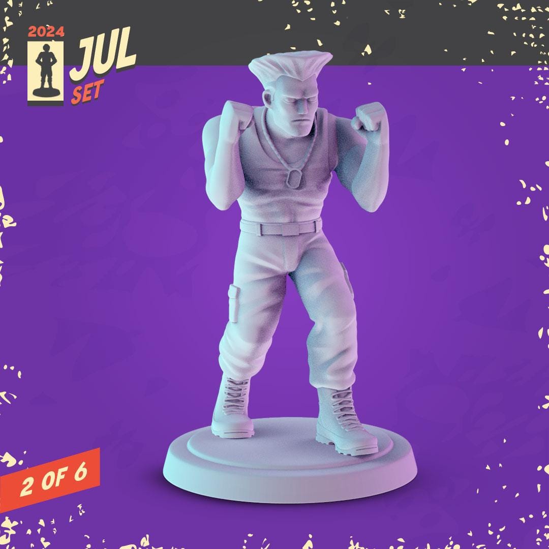 Streat Fighting Game 36mm Minis tabletop gaming, DnD | Pop Minis Dungeons and D