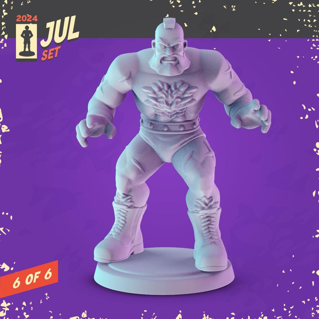 Streat Fighting Game 36mm Minis tabletop gaming, DnD | Pop Minis Dungeons and D