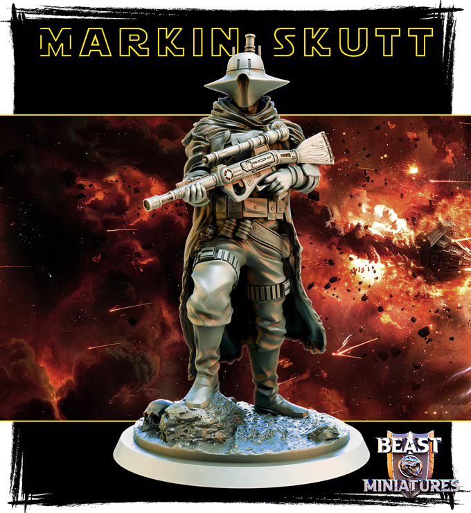 Markin Skutt Scum and Villainy 32mm Minis tabletop gaming, DnD 5E Star Wars Leg