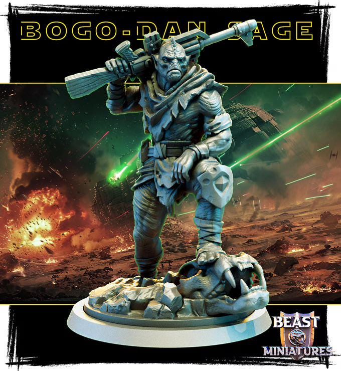 Bogo-dan Sage Scum and Villainy 32mm Minis tabletop gaming, DnD 5E Star Wars Le