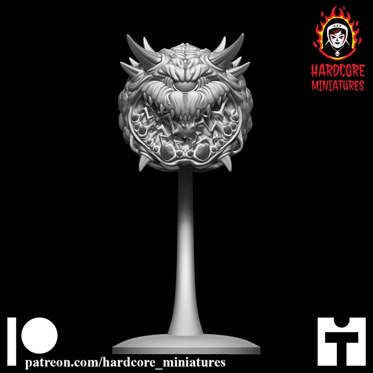 Doom Cacodemon Pain Elemental 32mm dnd miniature doom video game Meatballs