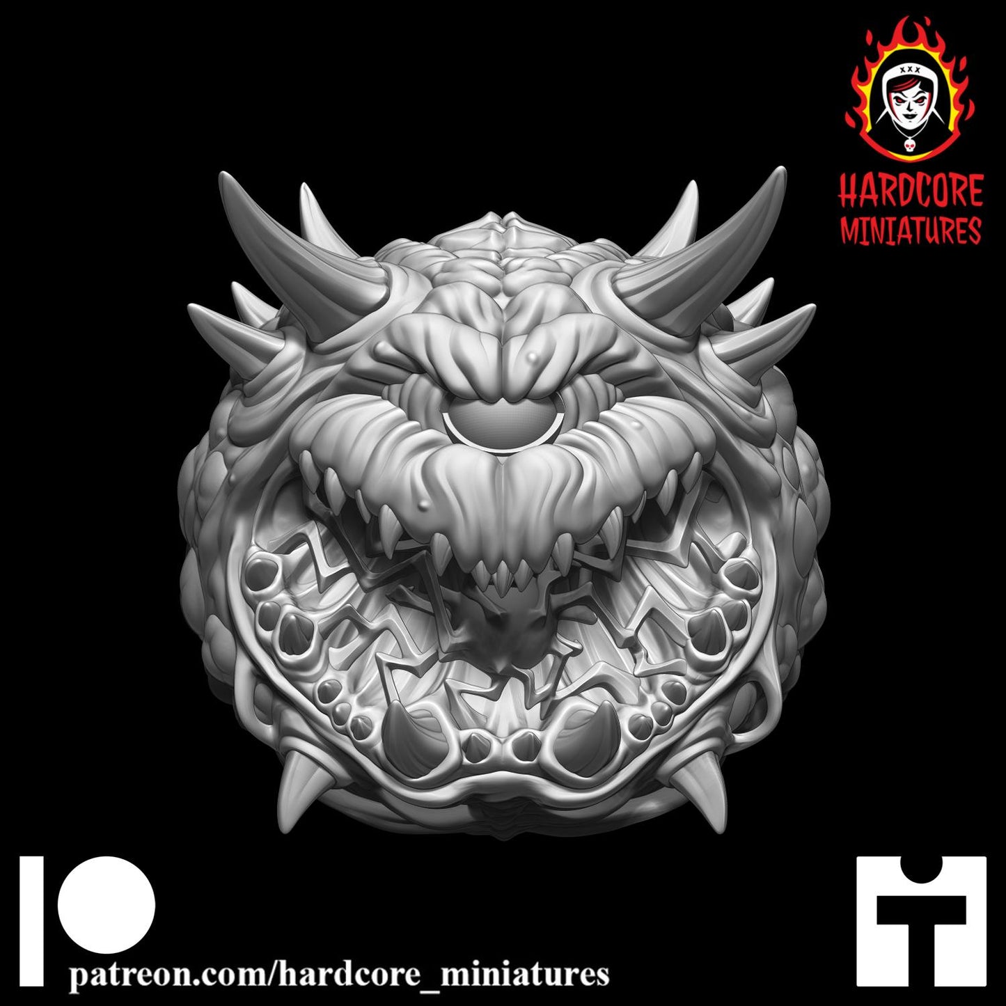 Doom Cacodemon Pain Elemental 32mm dnd miniature doom video game Meatballs