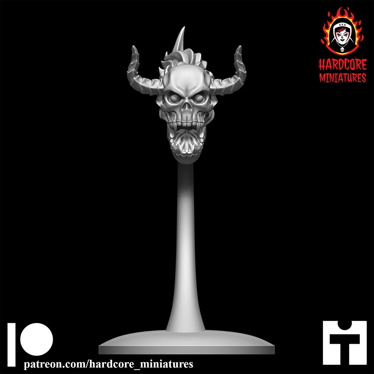 Doom Flaming Skull Demon Lost Souls 32mm dnd miniature doom video game