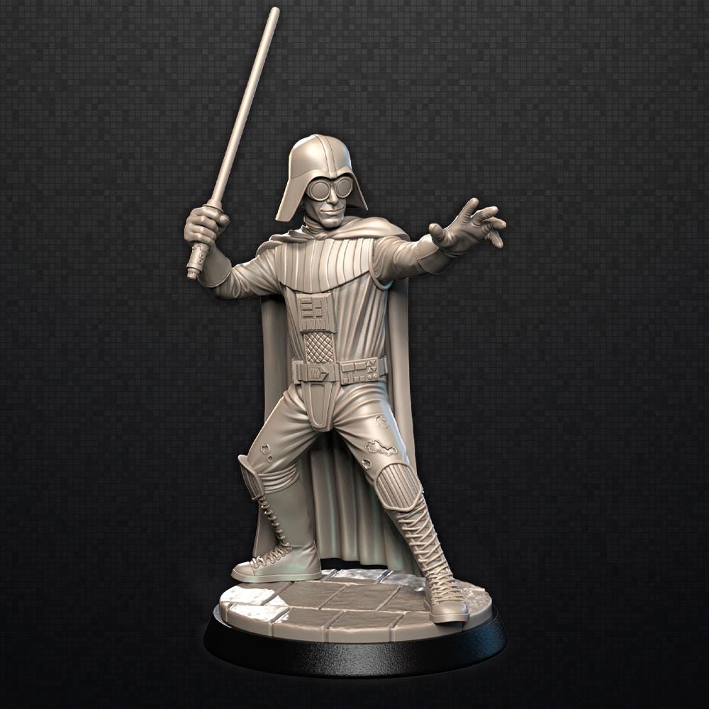 Dork Vader ZOMBIE-CON : The Walking Nerds 32mm gaming miniature