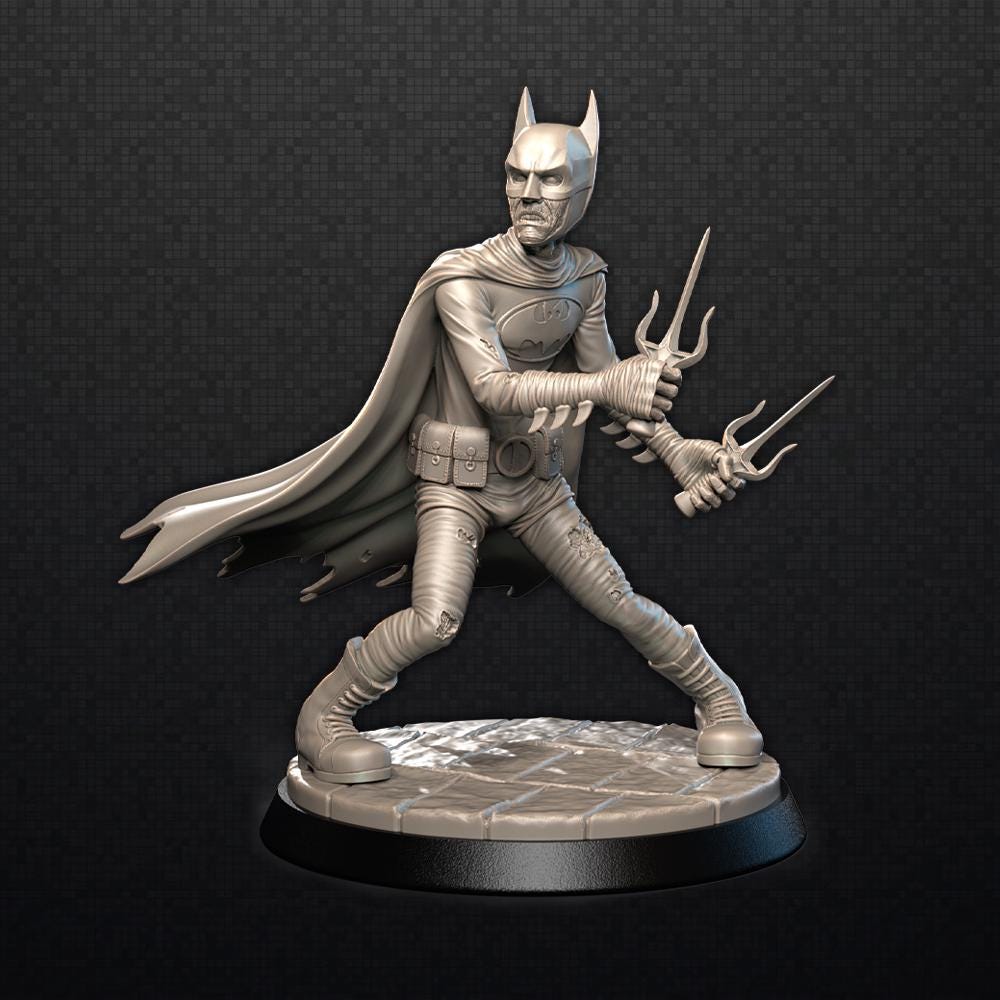 Necrobat Zombie ZOMBIE-CON : The Walking Nerds 32mm gaming miniature batman