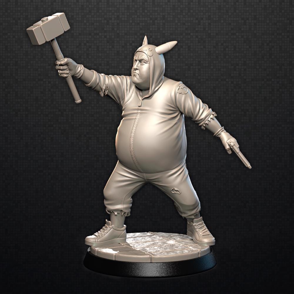 Pikabulk Zombie ZOMBIE-CON : The Walking Nerds 32mm gaming miniature 2