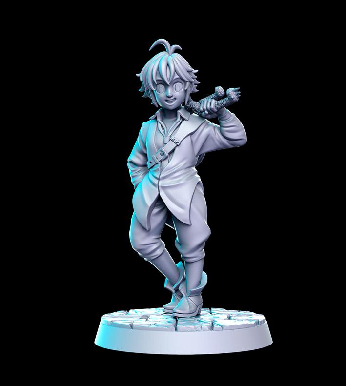 Anime Series Vol 1 Full Set DnD Miniature, Tabletop RPG DnD Mini, D&D Figurines