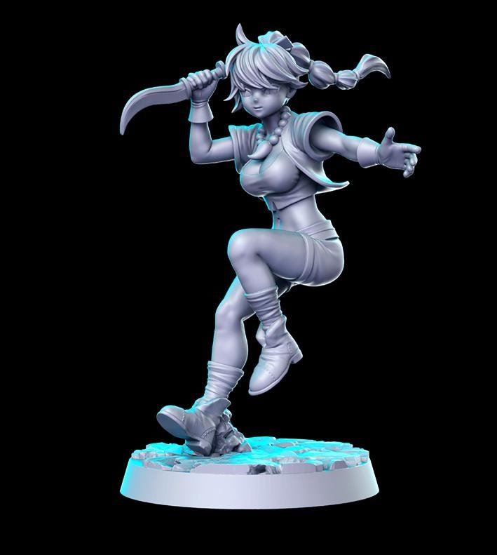 Anime Series DnD Miniature Set: Fantasy Tabletop RPG Figures