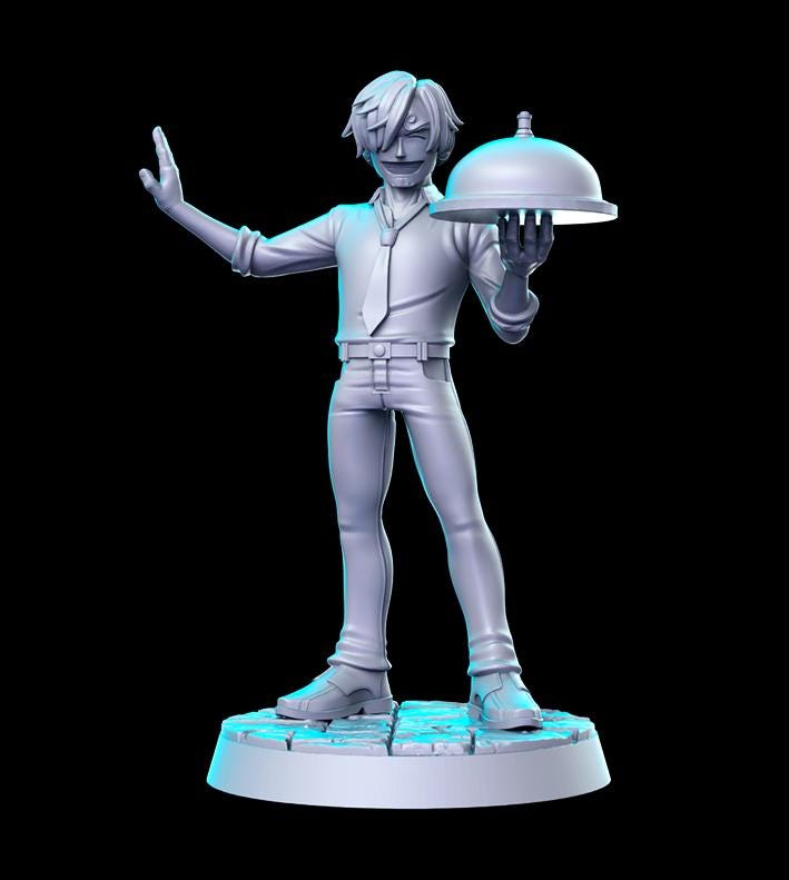 Anime Series DnD Miniature Set: Fantasy Tabletop RPG Figures