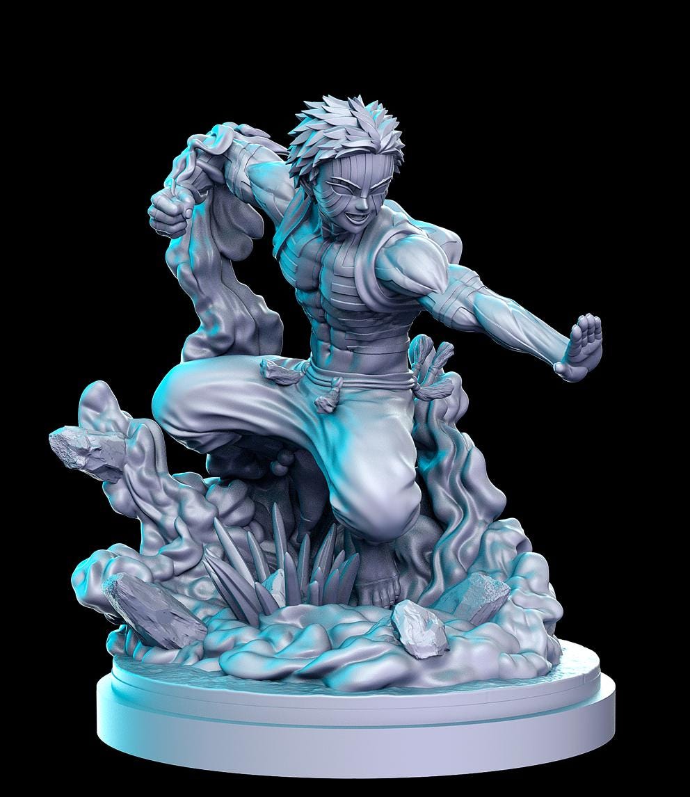 Anime DnD Miniature Set: Fantasy Tabletop RPG Figures, RN Estudio