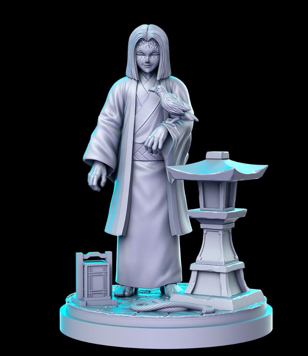 Anime DnD Miniature Set: Fantasy Tabletop RPG Figures, RN Estudio