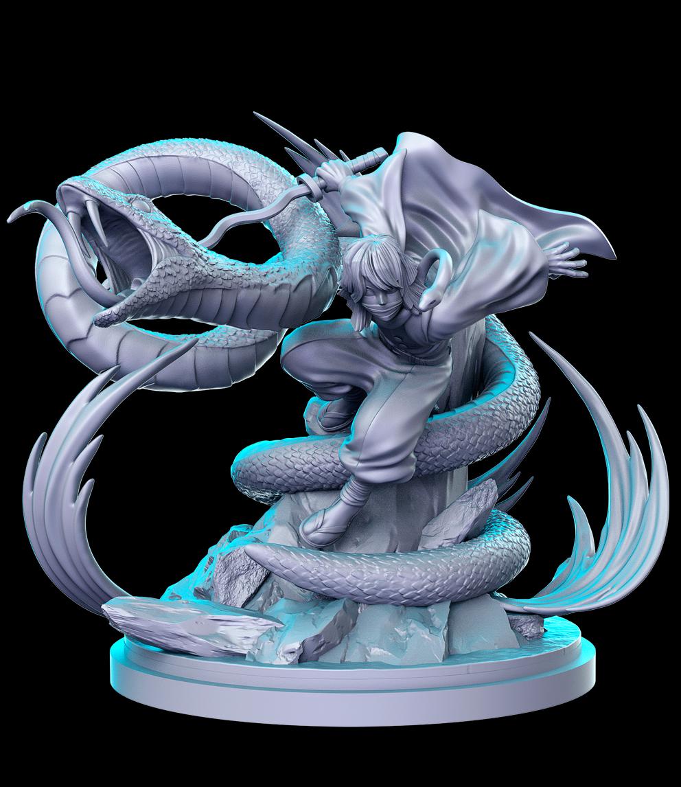 Anime DnD Miniature Set: Fantasy Tabletop RPG Figures, RN Estudio