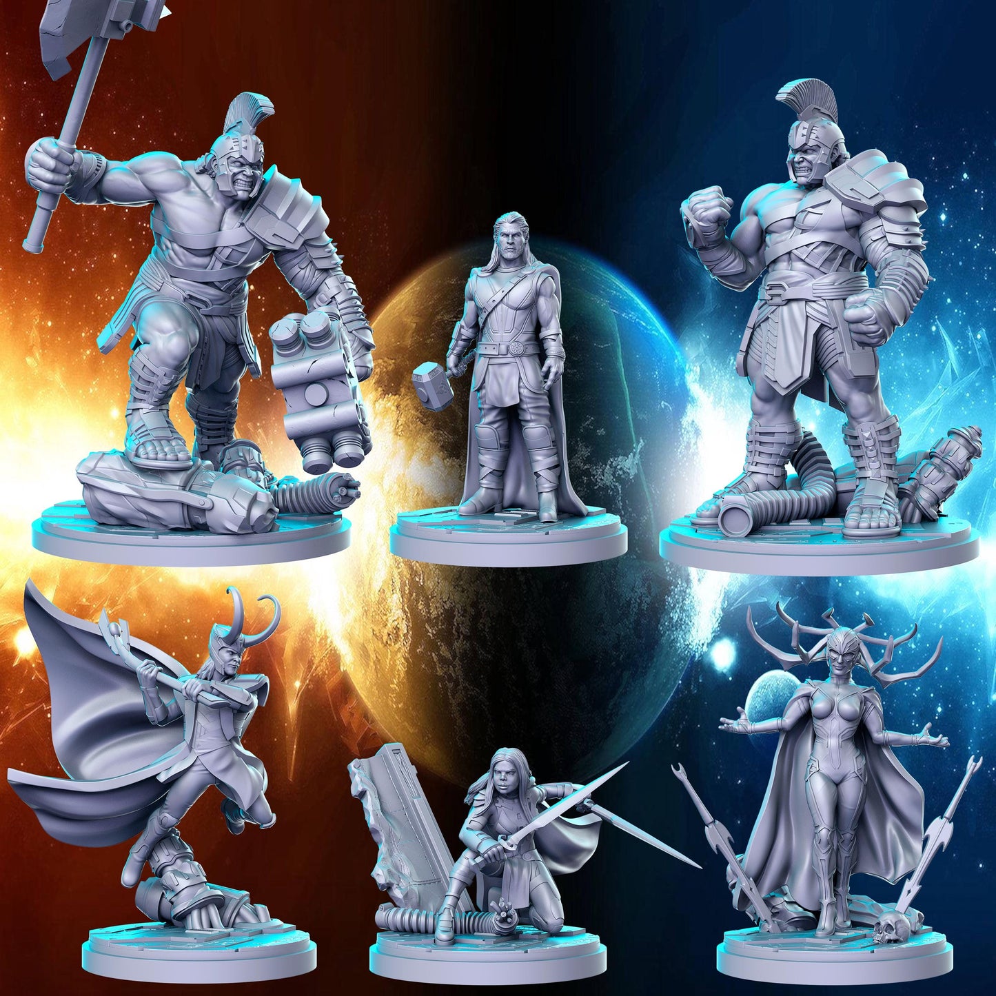 Marvel Superhero | RN Estudio Marvel Crisis Protocol 40mm mini Hulk | Loki | Th