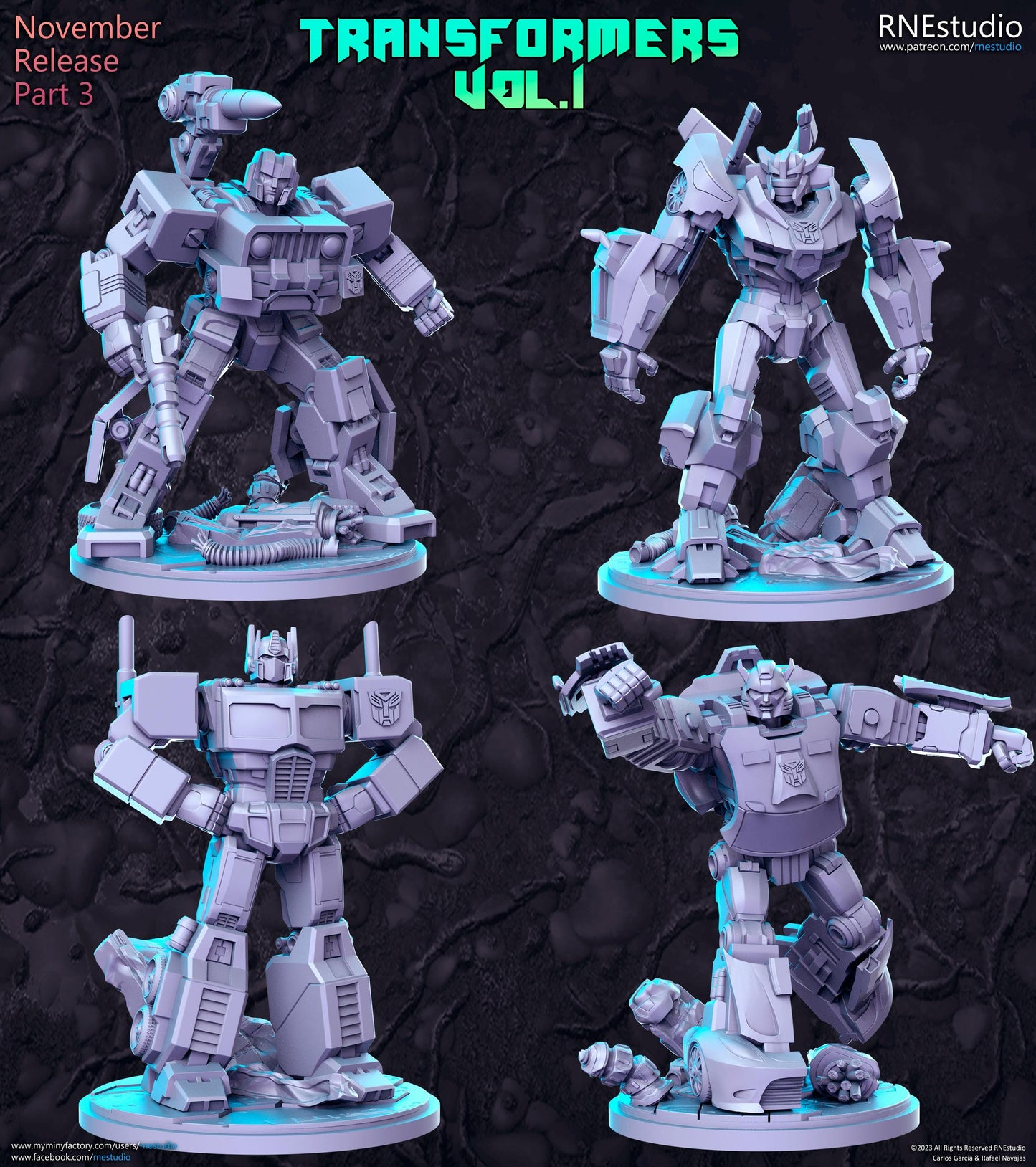 Disguised Robots DnD Miniature: RN Estudio Tabletop RPG Mini