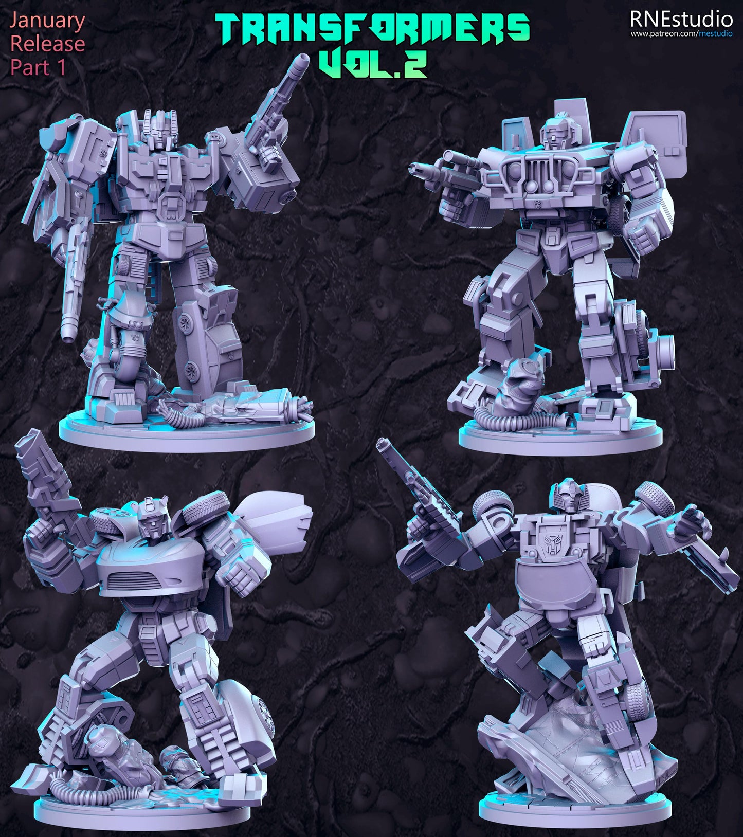 Disguised Robots 2 DnD Miniature, Tabletop RPG DnD Mini, D&D Figurines, Fantasy