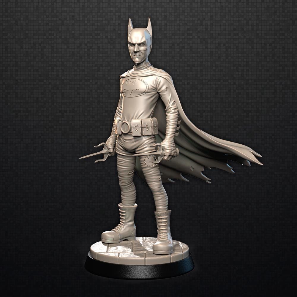 Necrobat ZOMBIE-CON : The Walking Nerds 32mm gaming miniature batman