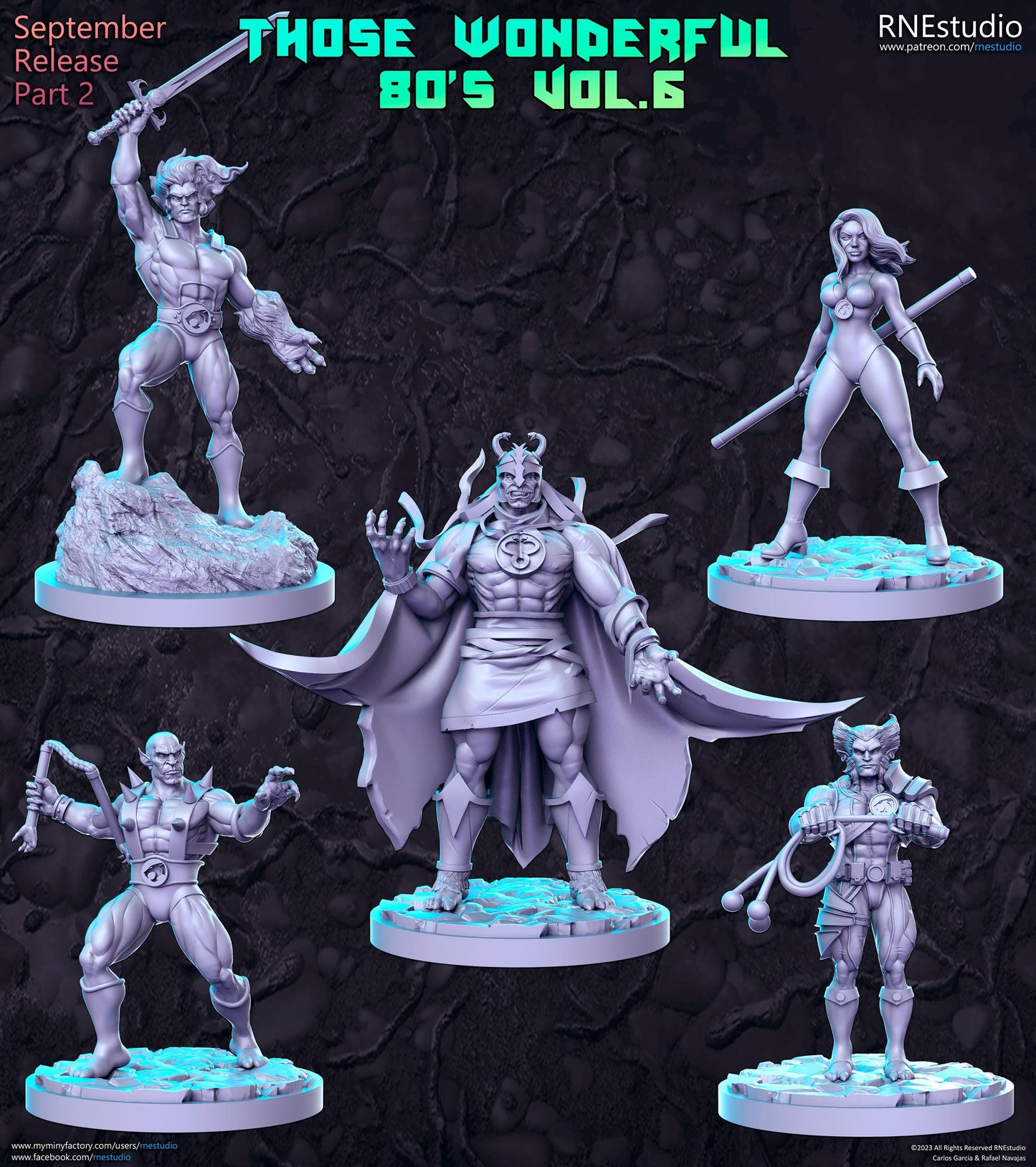 Thundercats DnD Miniature Set: Tabletop RPG Figurines, RN Estudio