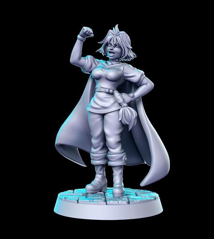 Anime DnD Miniature Set: Fantasy Tabletop RPG Figures, RN Estudio