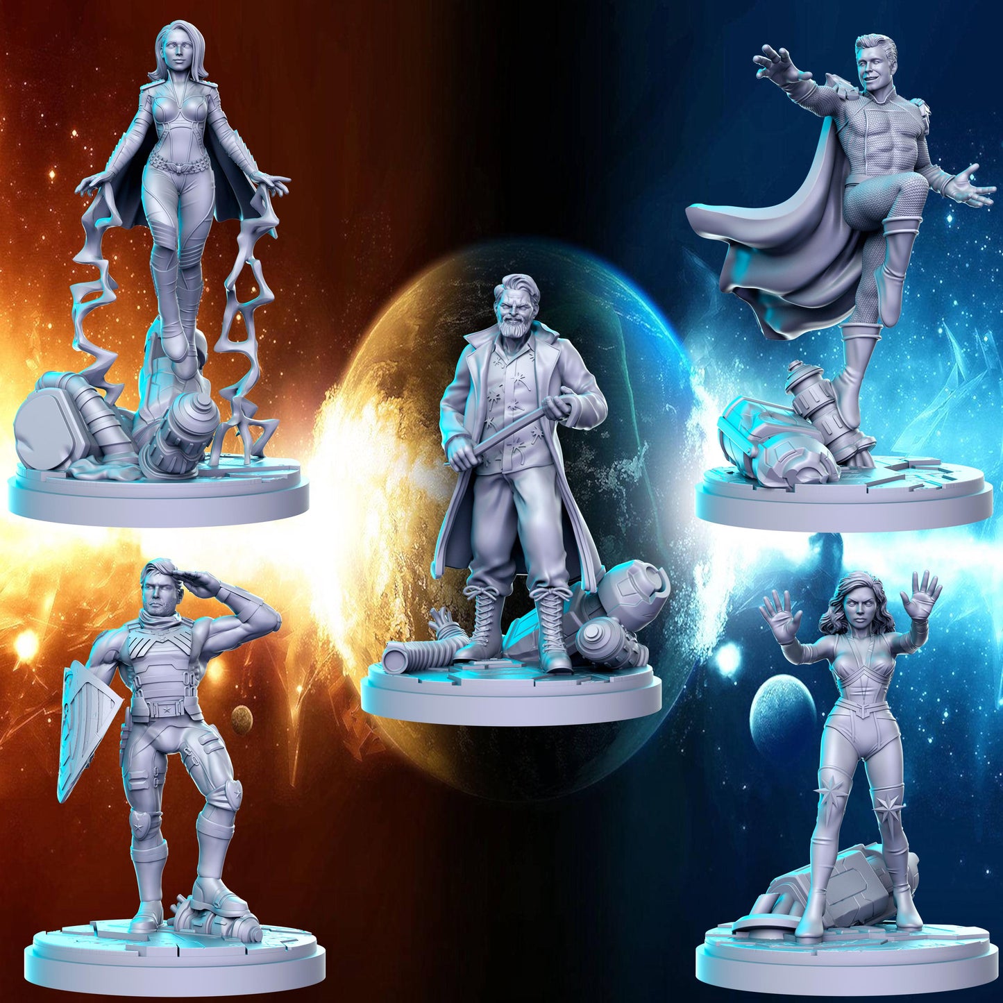 The Boys Superhero | RN Estudio 40mm Tabletop mini Homelander | Billy Butcher |