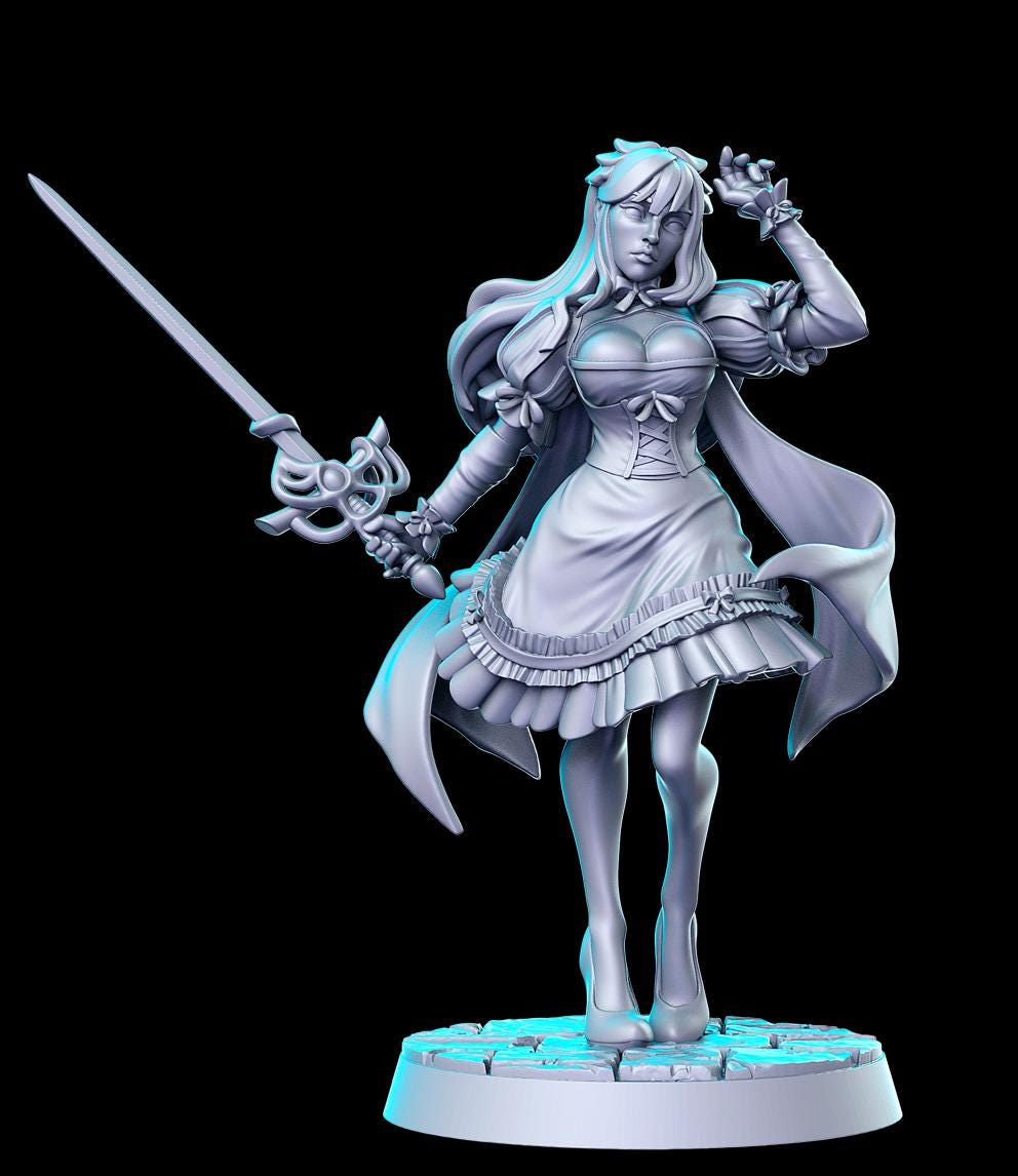 Gacha Games Vol 1 Full Set DnD Miniature, Tabletop RPG DnD Mini, D&D Figurines,