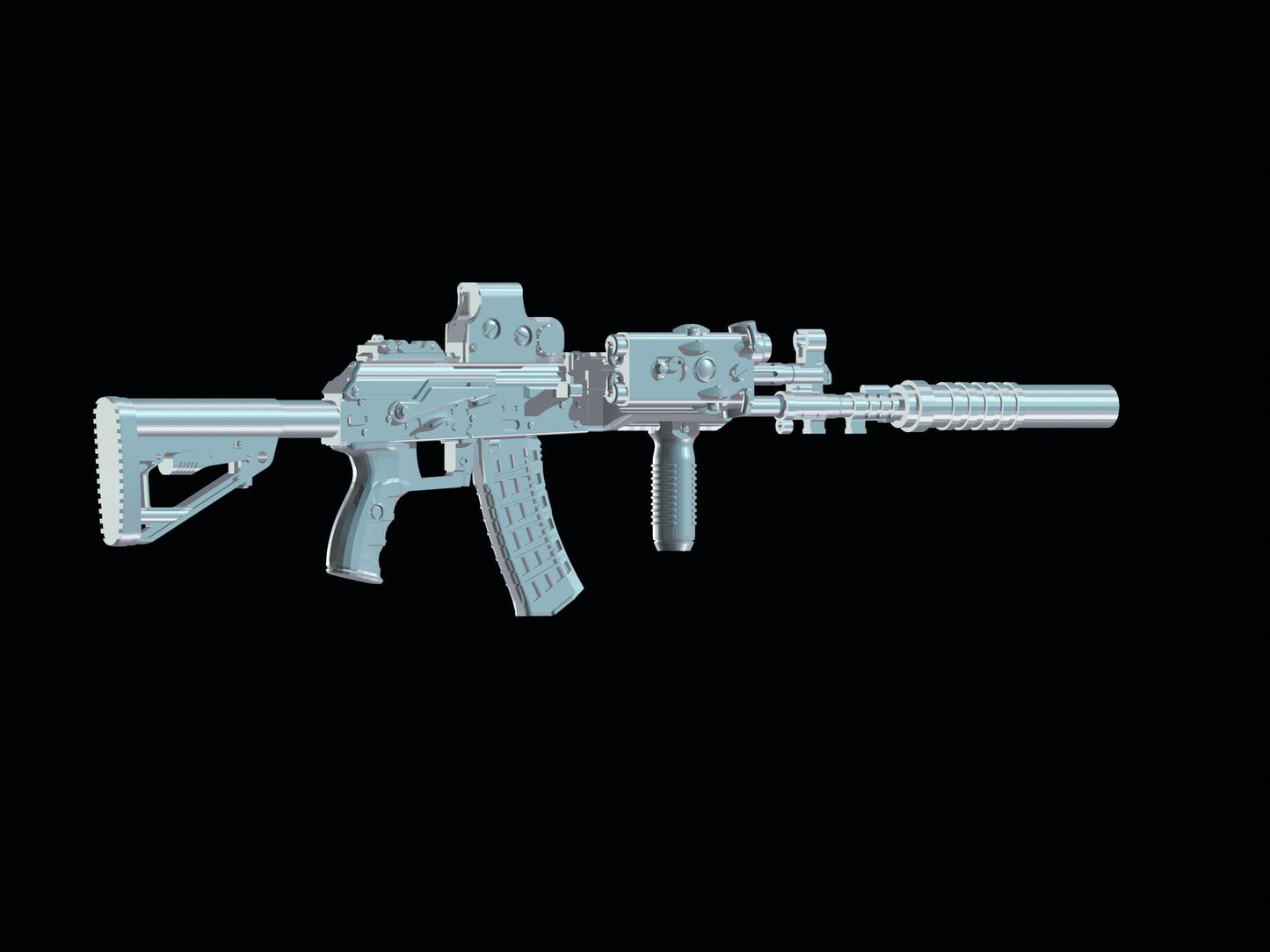 3d Printed AK-12 set Eotech bayonet 1:12 6" GI Joe Classified/Marvel Legends AK