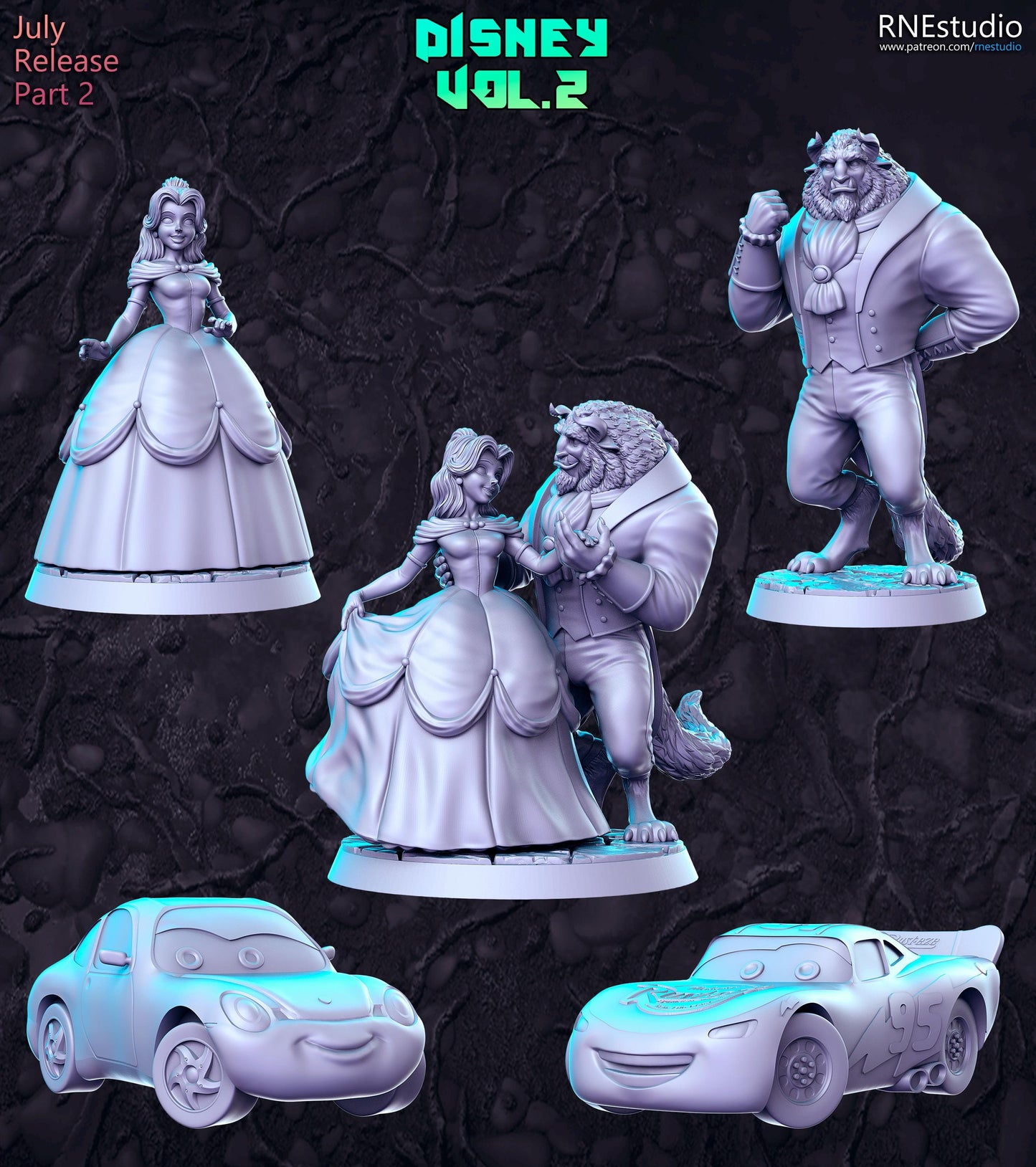 Animated Favorites Vol 2 Full Set DnD Miniature, Tabletop RPG DnD Mini, D&D Fig