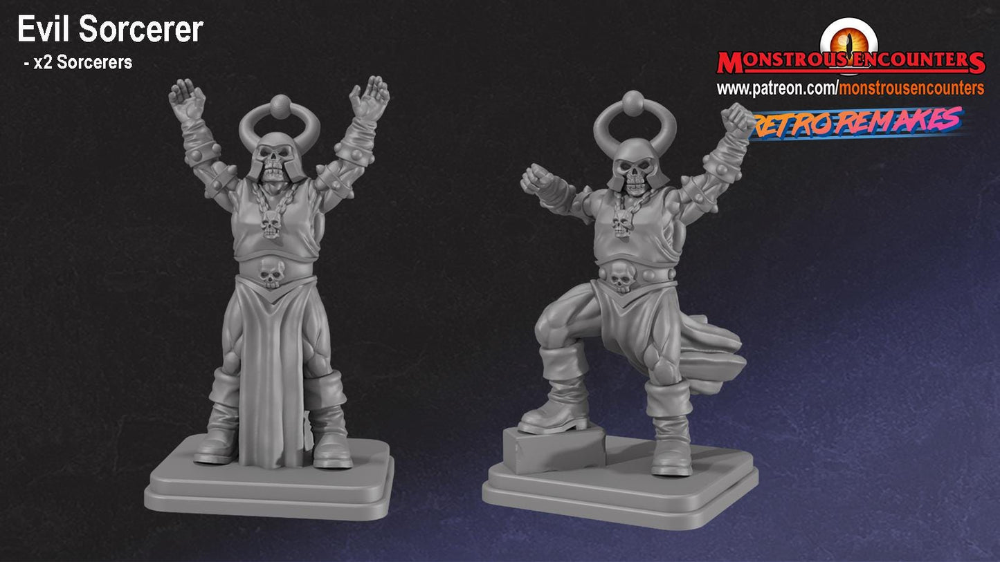 HeroQuest Chaos Sorcerer- Miniatures Unpainted 32mm Dungeons and Dragons