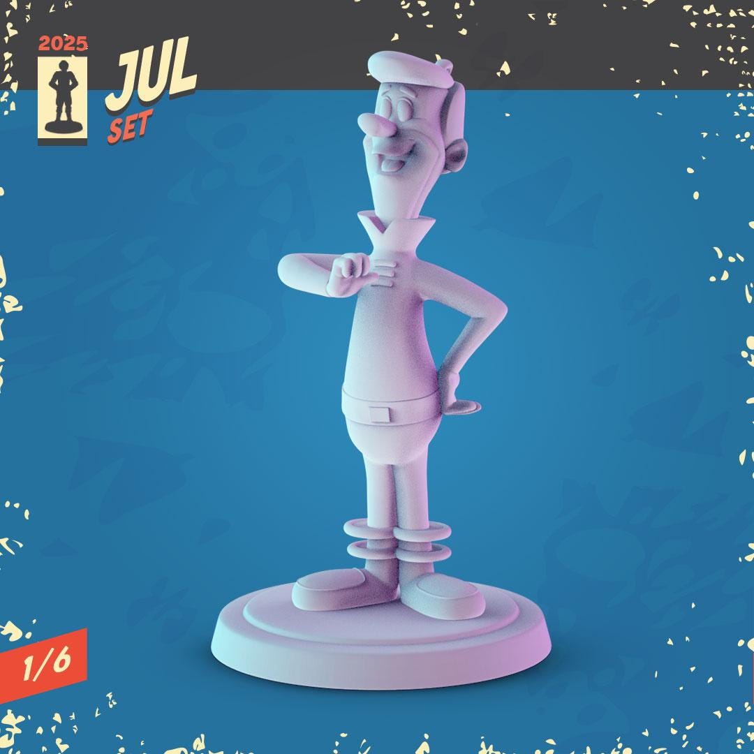 The Jetsons 3d printed mini's Popmini 34mm nostalgia Cartoon