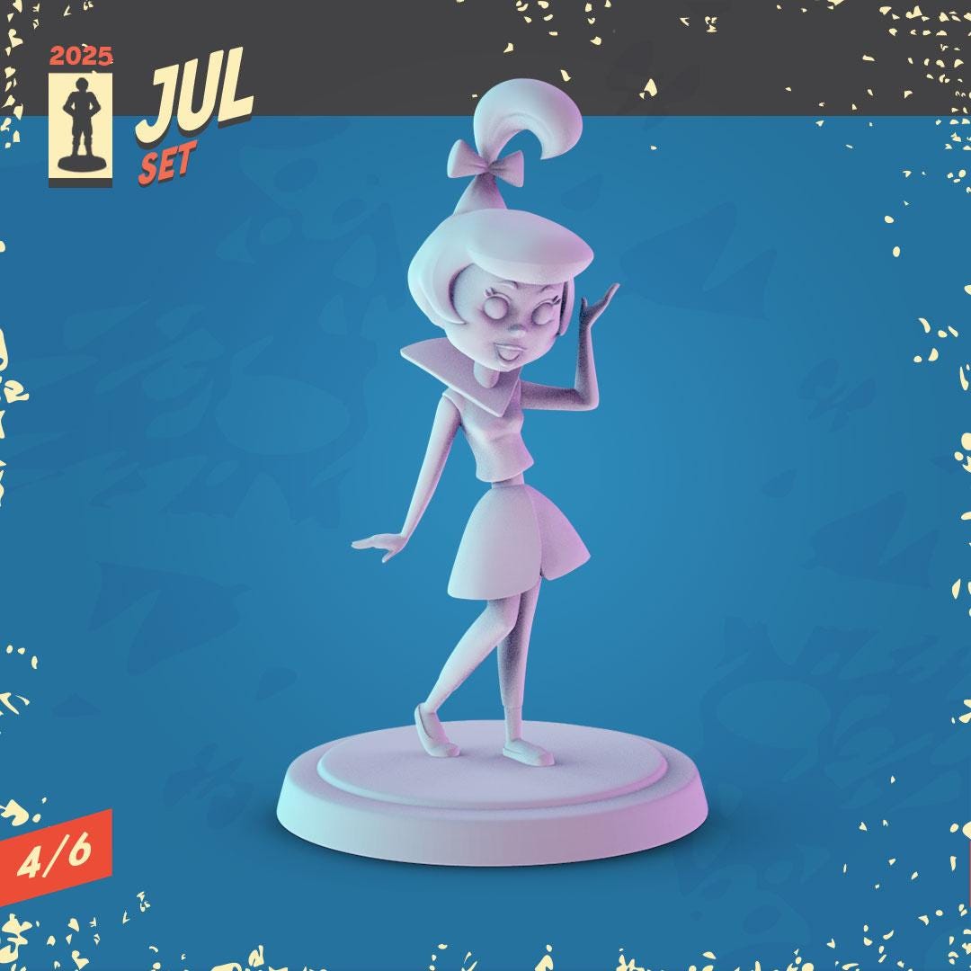 The Jetsons 3d printed mini's Popmini 34mm nostalgia Cartoon