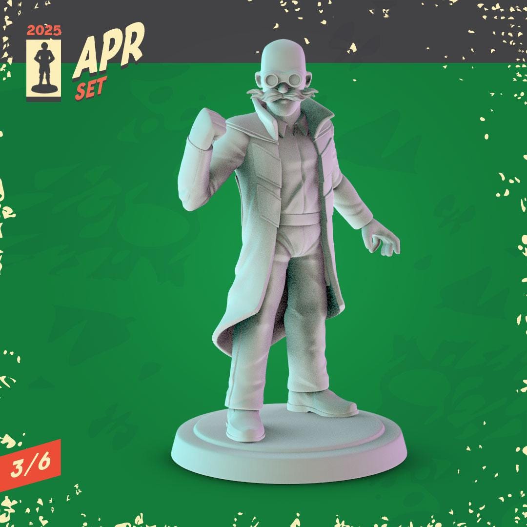 Jim Carrey 36mm Minis, The Mask | Sonic the HedgeHog | The Riddler | Ace Ventur