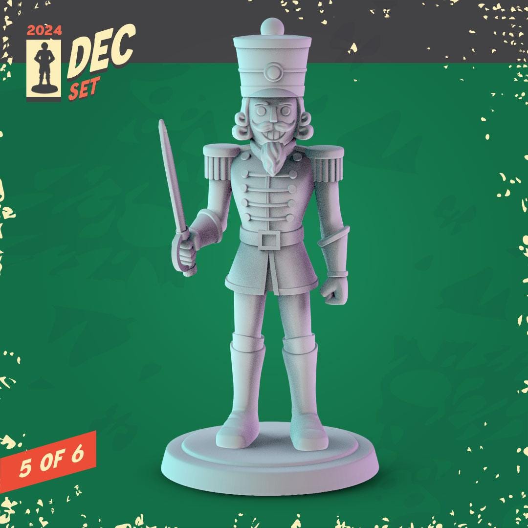 Christmas, holiday Miniatures - complete set 6 x 36mm Dioramas, tabletop RPGs.