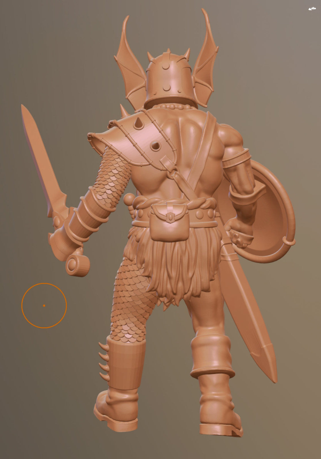 Warduke Villain DnD Cartoon Show Miniatures Unpainted 28mm or 32mm Dungeons and