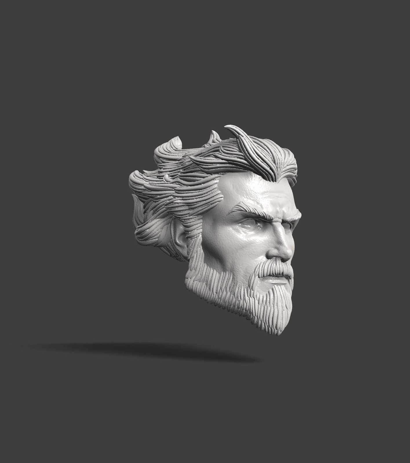 Aquaman head sculpt 1/10 7 inch dc multiverse figures