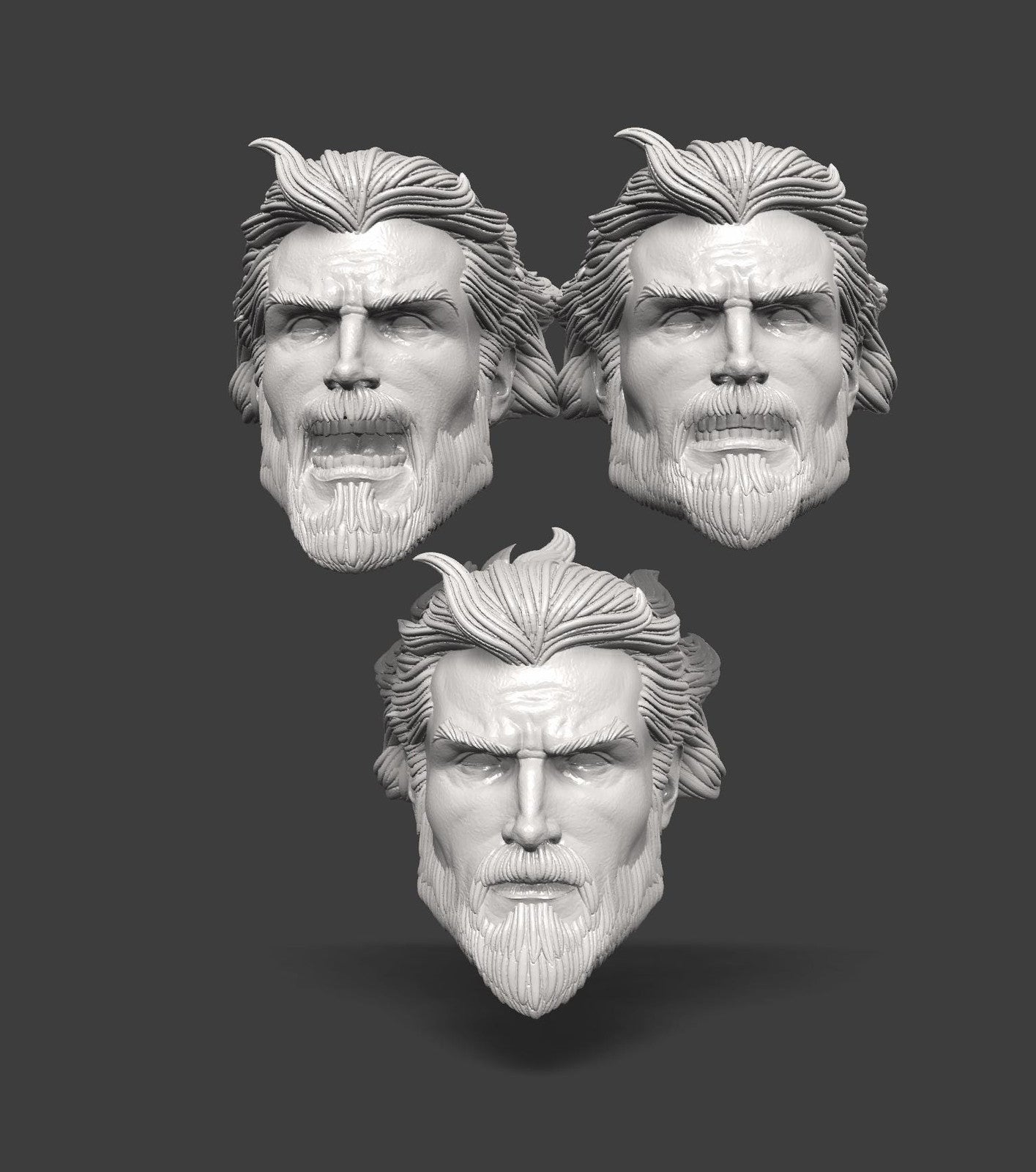 Aquaman head sculpt 1/10 7 inch dc multiverse figures