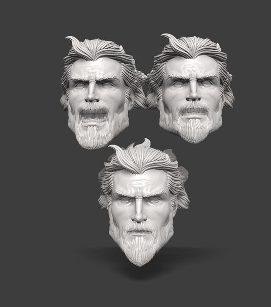 Aquaman head sculpt 1/10 7 inch dc multiverse figures