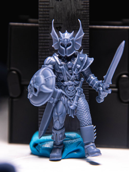 Warduke Villain DnD Cartoon Show Miniatures Unpainted 28mm or 32mm Dungeons and