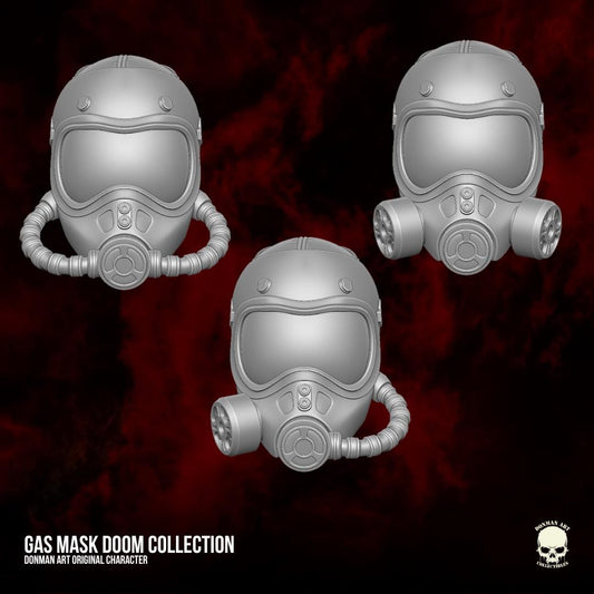 Gas Mask heads, Trooper, 6-inch GI Joe Classified, mezco, black series, legends