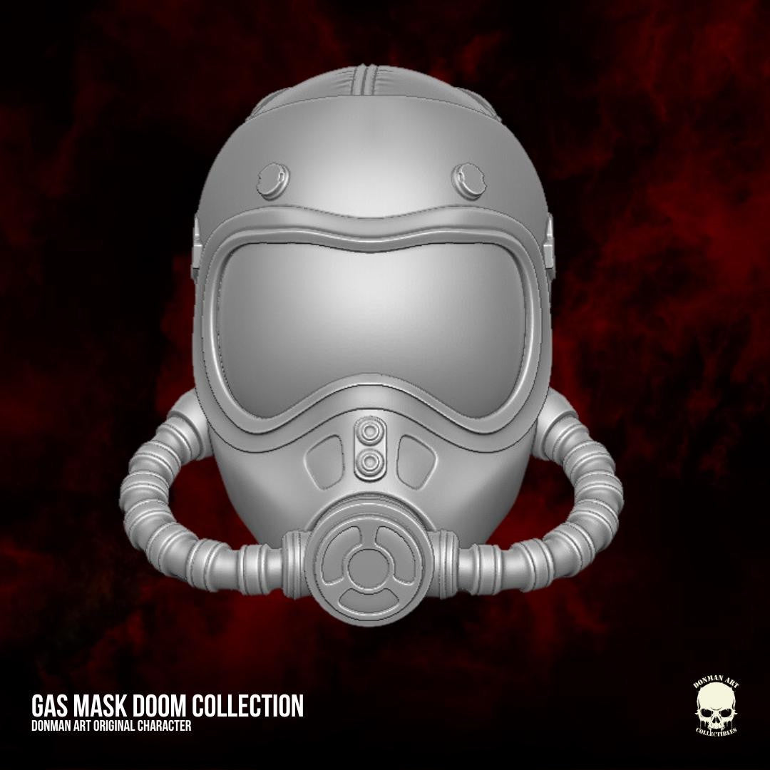 Gas Mask heads, Trooper, 6-inch GI Joe Classified, mezco, black series, legends