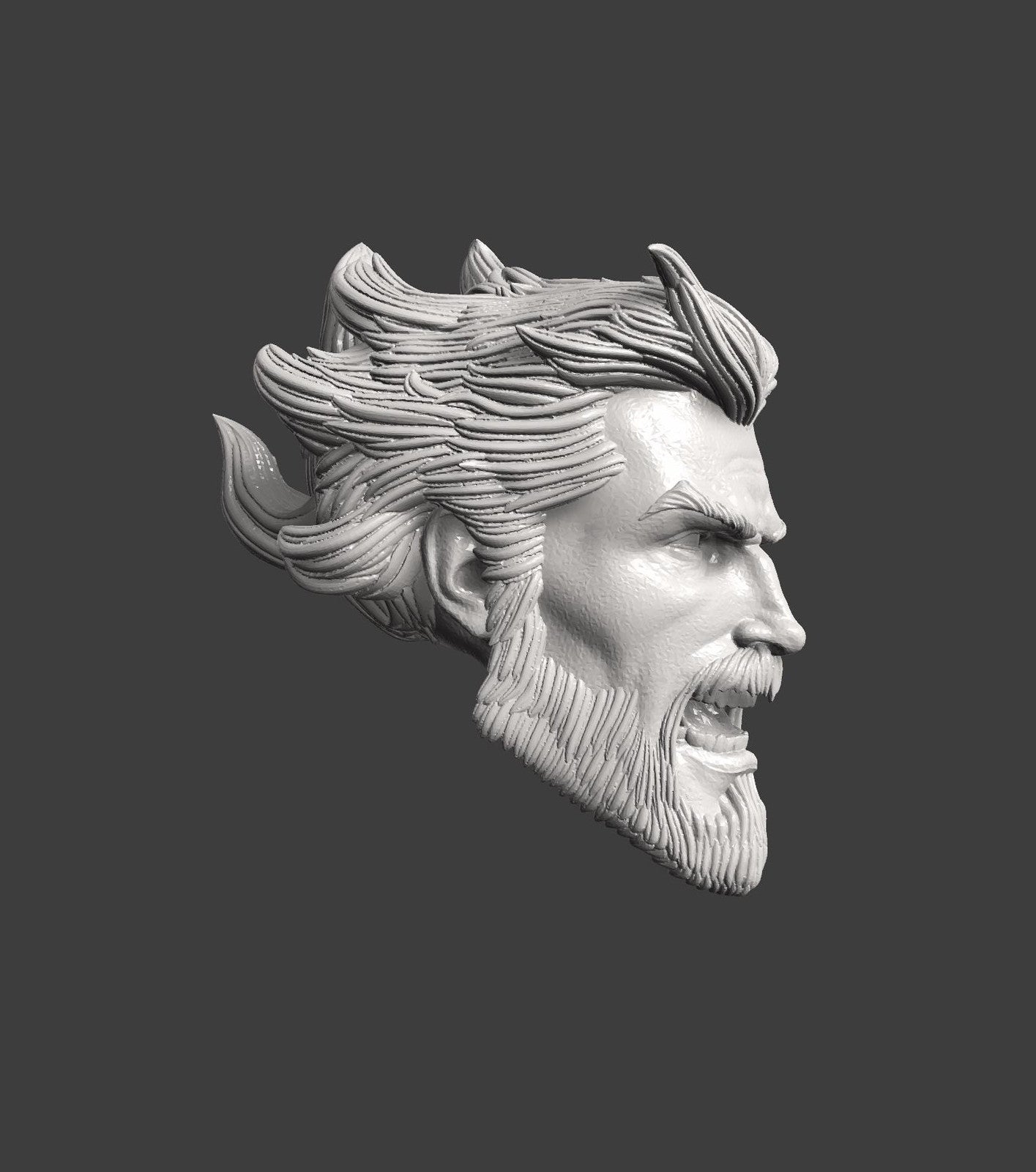 Aquaman head sculpt 1/10 7 inch dc multiverse figures