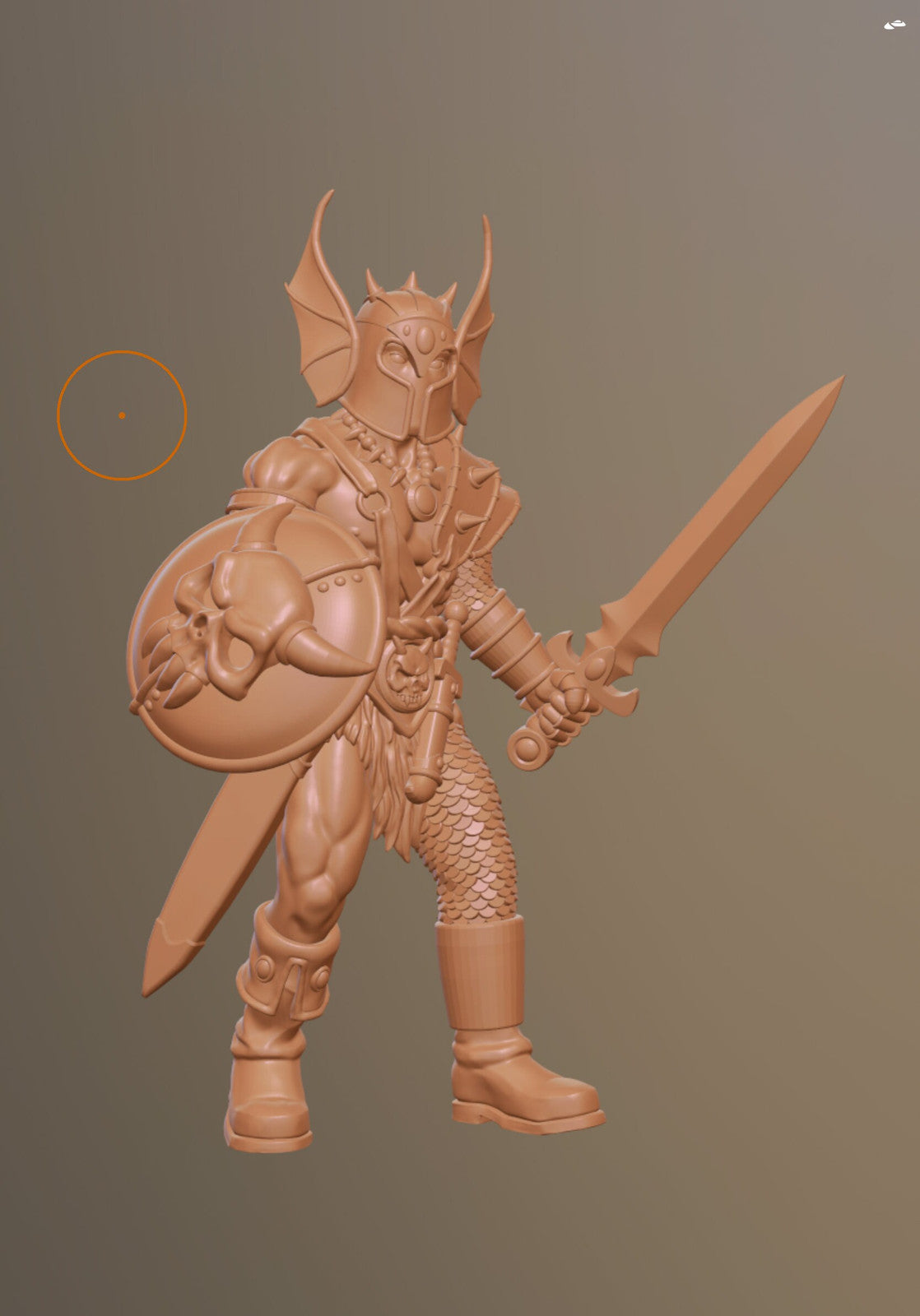 Warduke Villain DnD Cartoon Show Miniatures Unpainted 28mm or 32mm Dungeons and