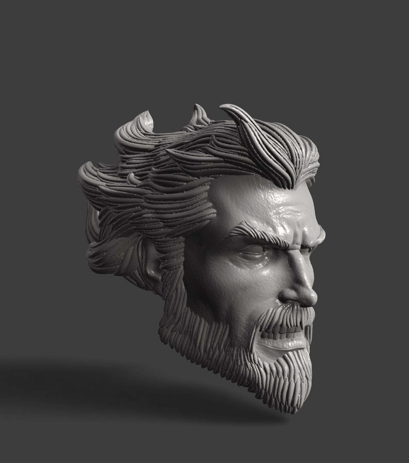 Aquaman head sculpt 1/10 7 inch dc multiverse figures