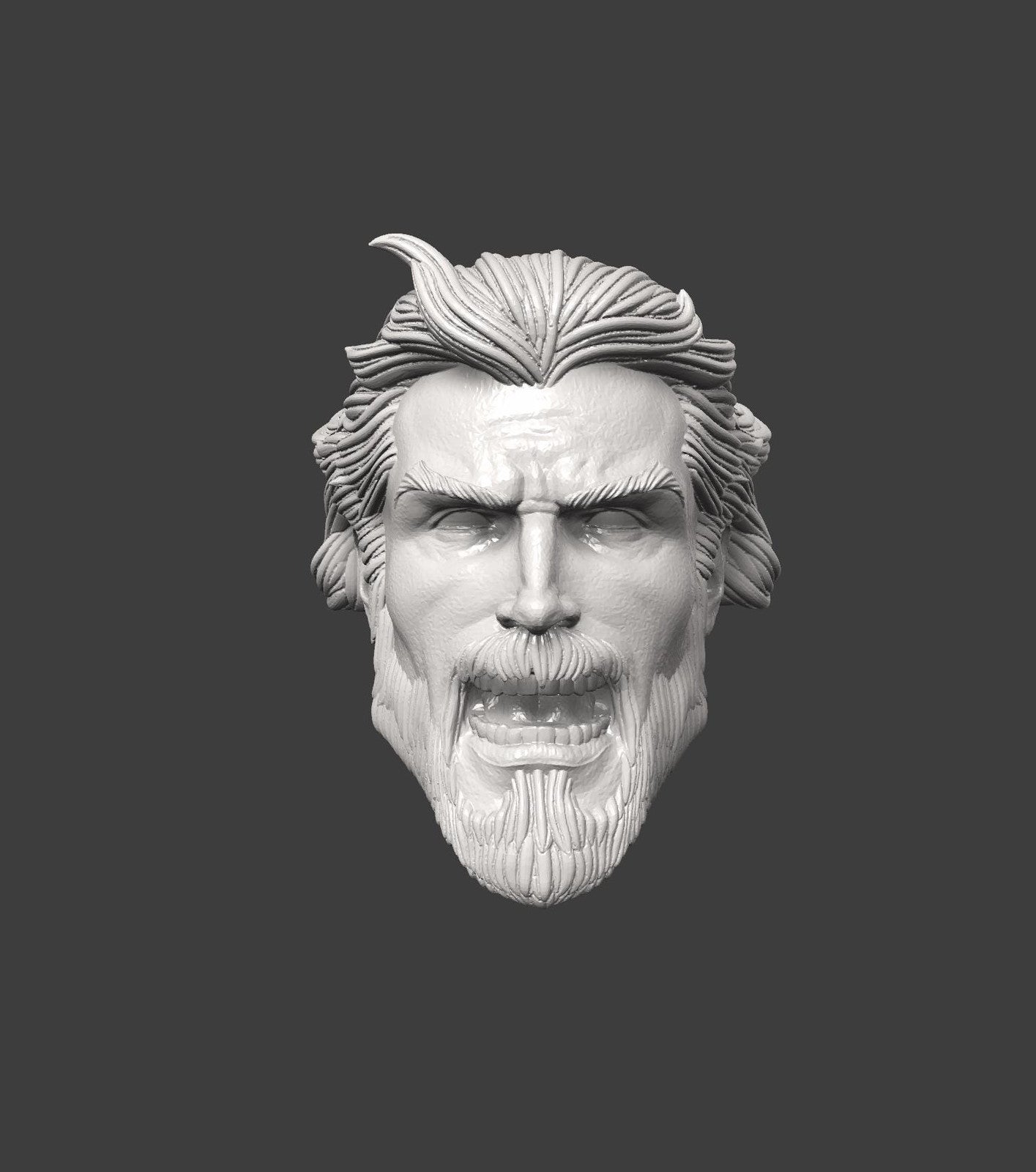 Aquaman head sculpt 1/10 7 inch dc multiverse figures
